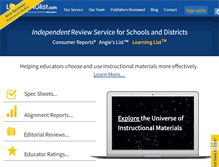 Tablet Screenshot of learninglist.com